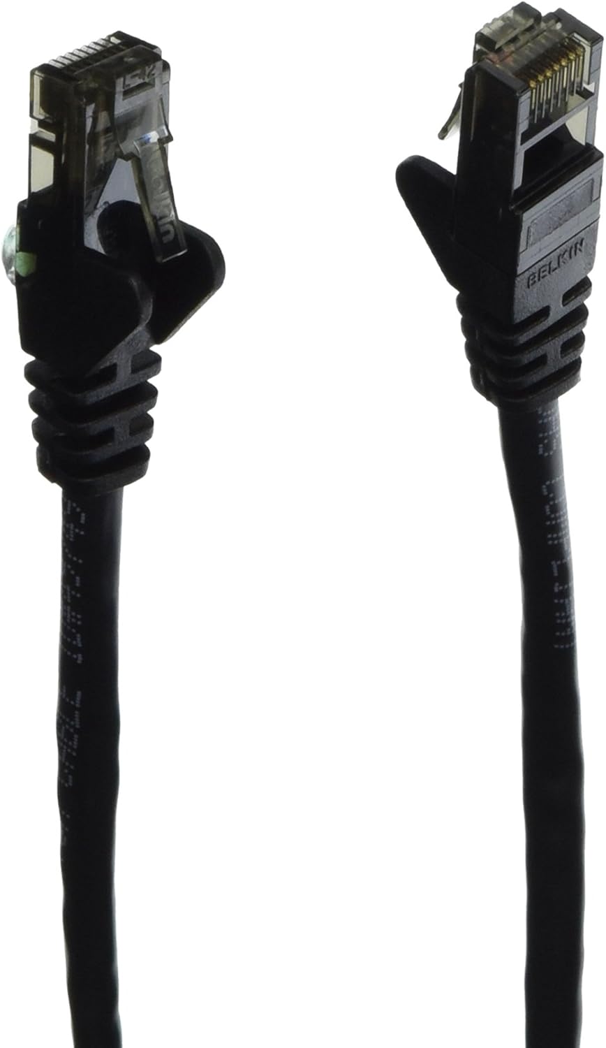 Belkin Cat. 6 UTP Patch Cable - RJ-45 Male - RJ-45 Male - 4ft - Black