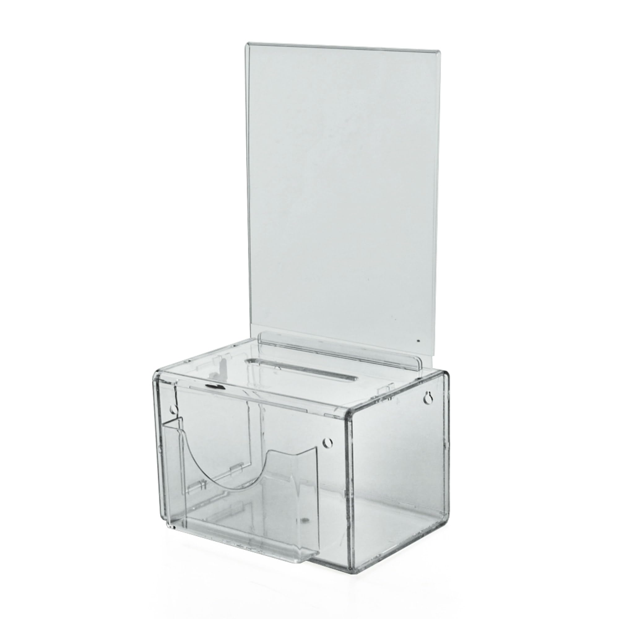 AZAR DISPLAYS Suggestion/Lottery Box with Lock and Sign Frame