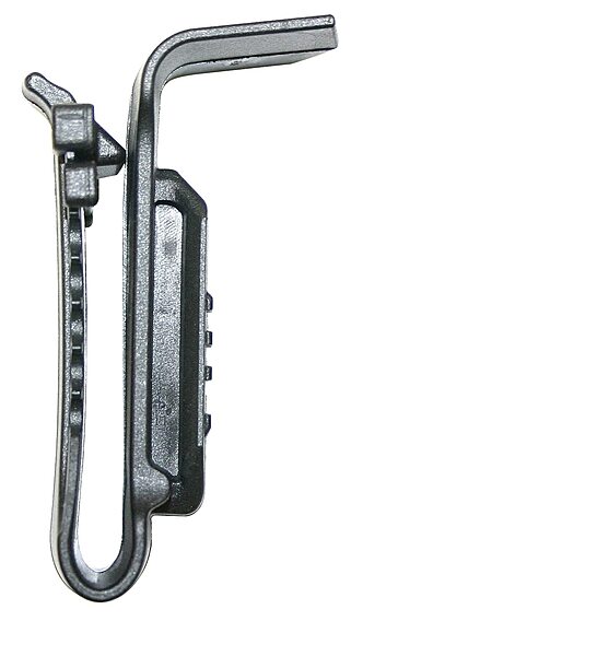 Uncle Mike's Kydex Off-Duty and Concealment Clip On Accessory Tactical Light Holder, Black for M3, M6, Glock