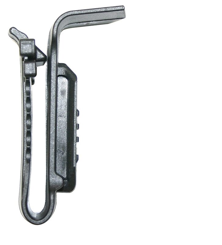 Uncle Mike's Kydex Off-Duty and Concealment Clip On Accessory Tactical Light Holder, Black for M3, M6, Glock