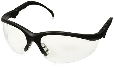 MCR Safety Glasses Klondike KD3 Polycarbonate lenses with UV Protection, 1 Pair Clear One Size