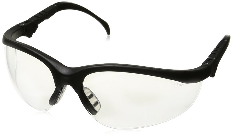 MCR Safety Glasses Klondike KD3 Polycarbonate lenses with UV Protection, 1 Pair Clear One Size