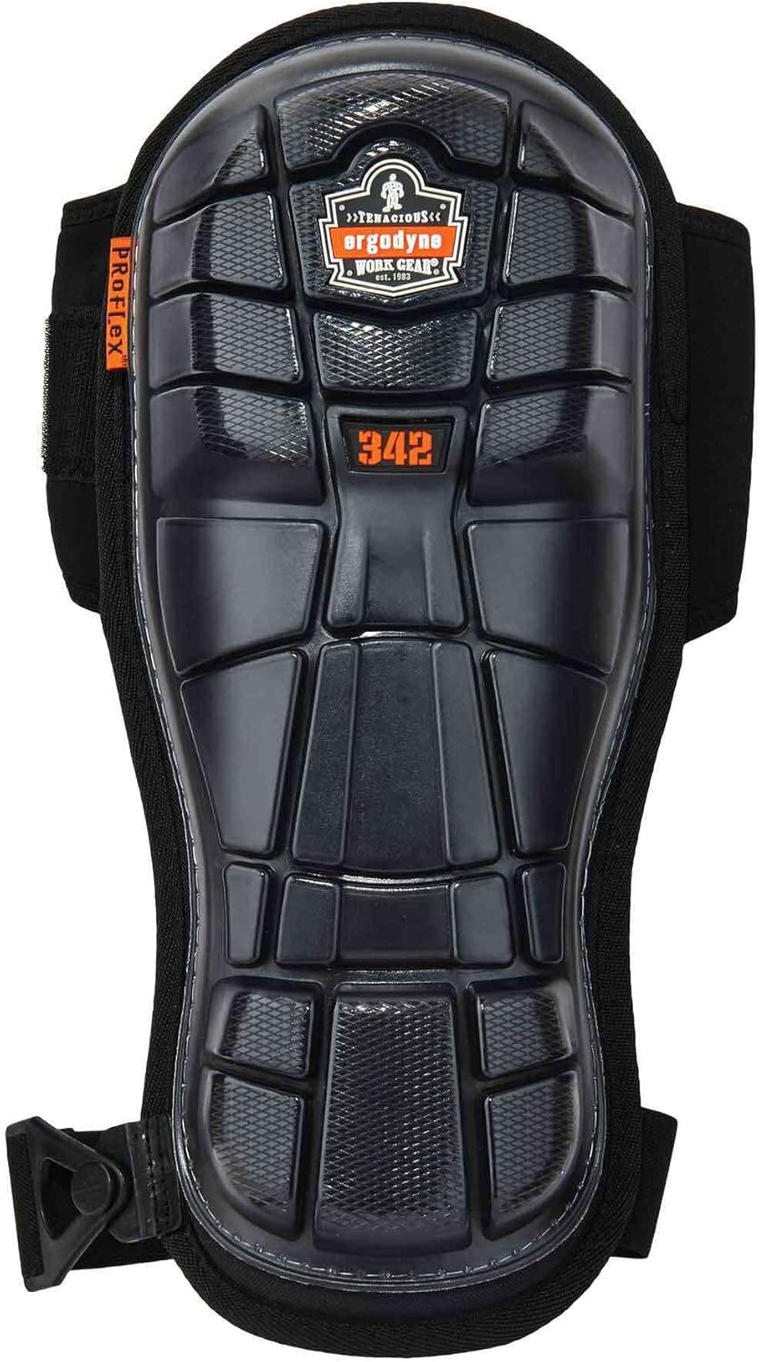 Ergodyne - 18442 ProFlex 342 Professional Knee Pads, Protective Extra Long Cap, Injected Gel Padded Technology