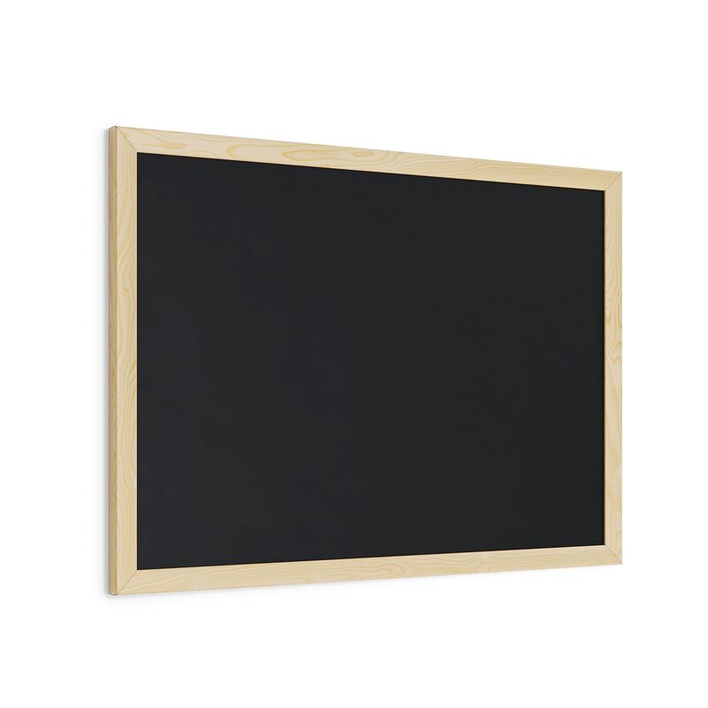 U Brands Chalkboard, 24in X 18in, Birch Wood Frame, Actual Size 23in X 17in (310U00-01)
