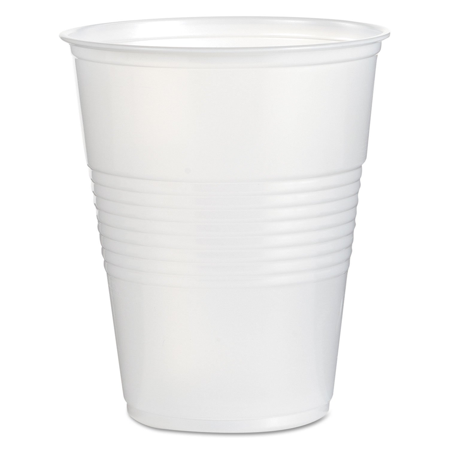 Boardwalk TRANSCUP16CT Translucent Plastic Cold Cups, 16oz, 50/Bag, 20 Bags/Carton