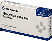 First Aid Only 12-001 Triple Antibiotic Ointment Packet (Box of 12) 0.5 Gram (Pack of 12)