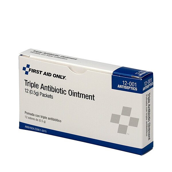 First Aid Only 12-001 Triple Antibiotic Ointment Packet (Box of 12) 0.5 Gram (Pack of 12)