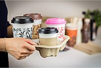 Karat C5000 4 Cups 8 oz. - 32 oz. Cup Holder (Case of 300)