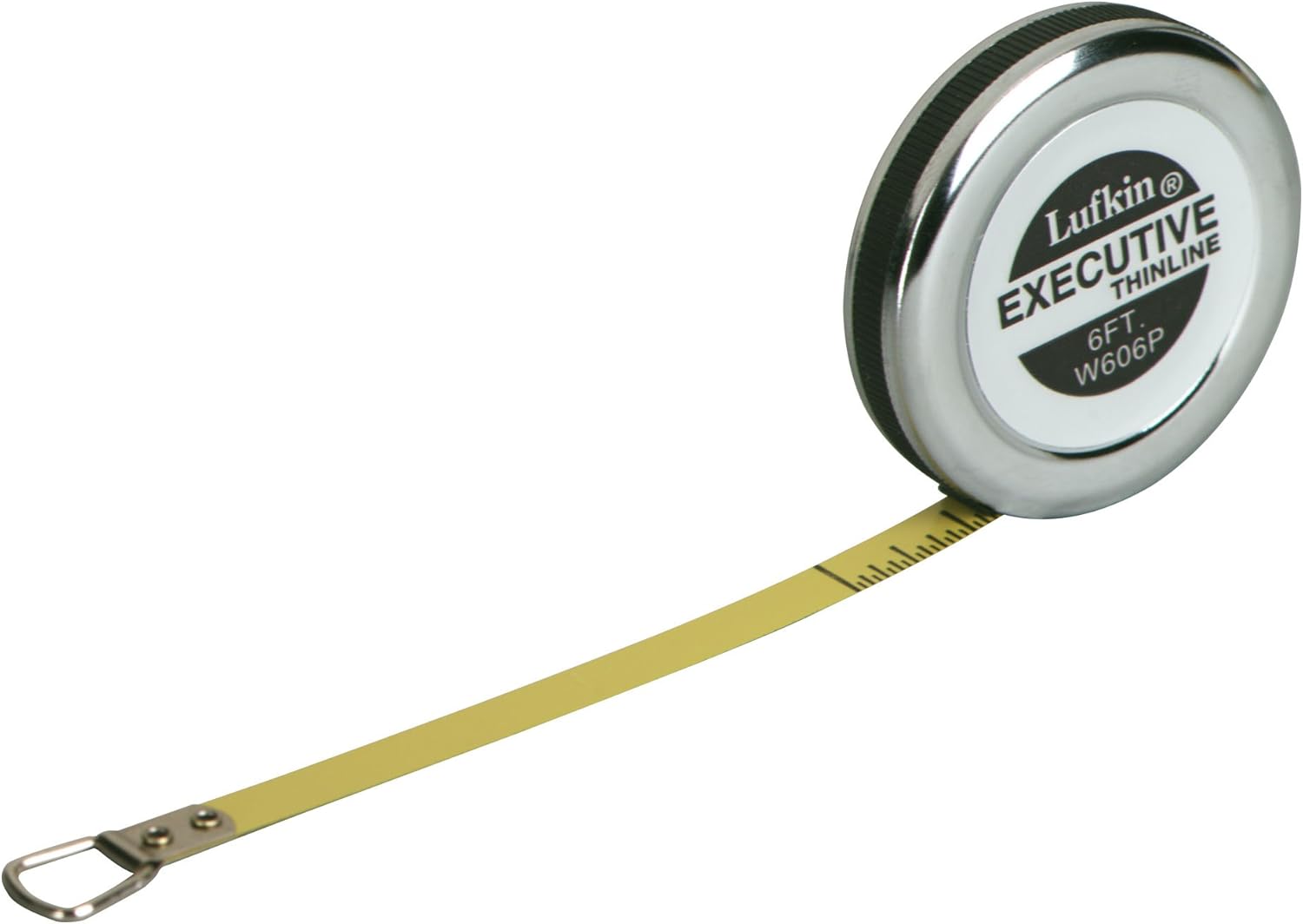 Crescent Lufkin 1/4" x 6' Executive® Diameter Yellow Clad A18 Blade Pocket Tape Measure - W606P