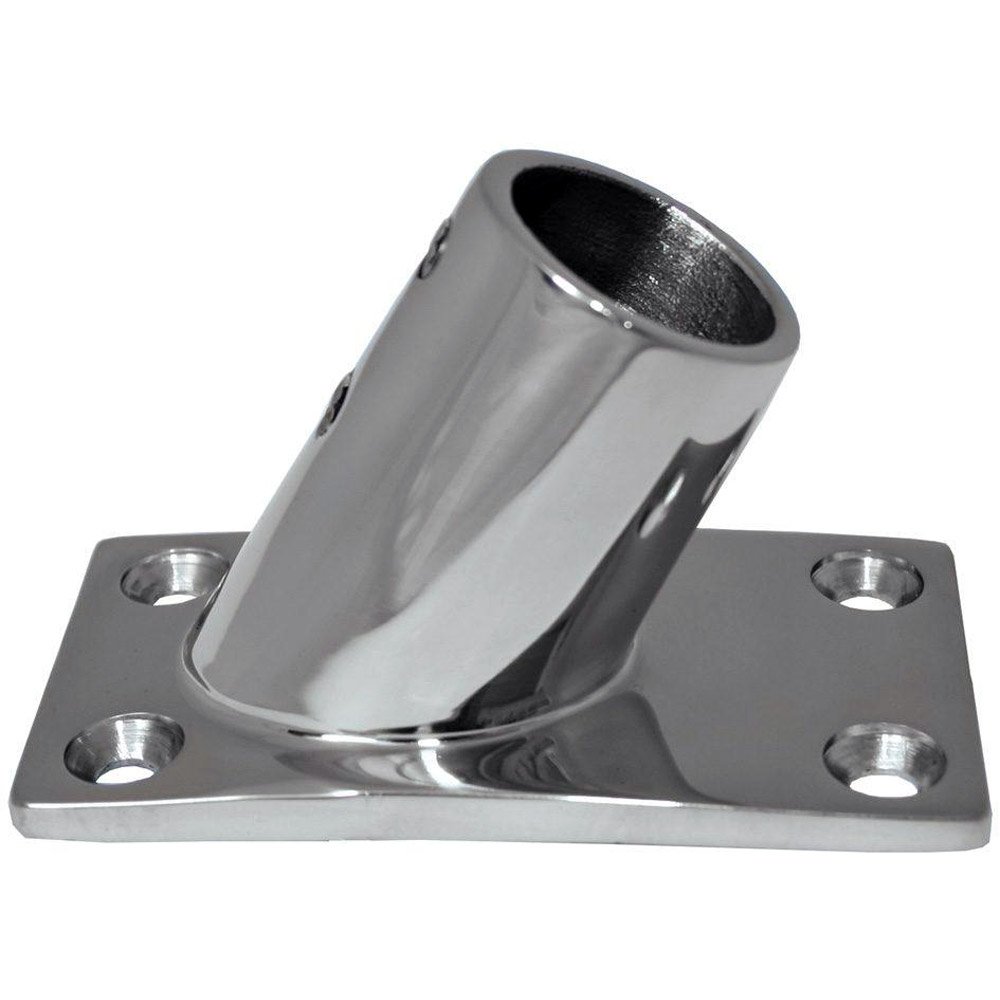 Whitecap 316 Stainless Steel 60 Deg Rectangular Base 1''