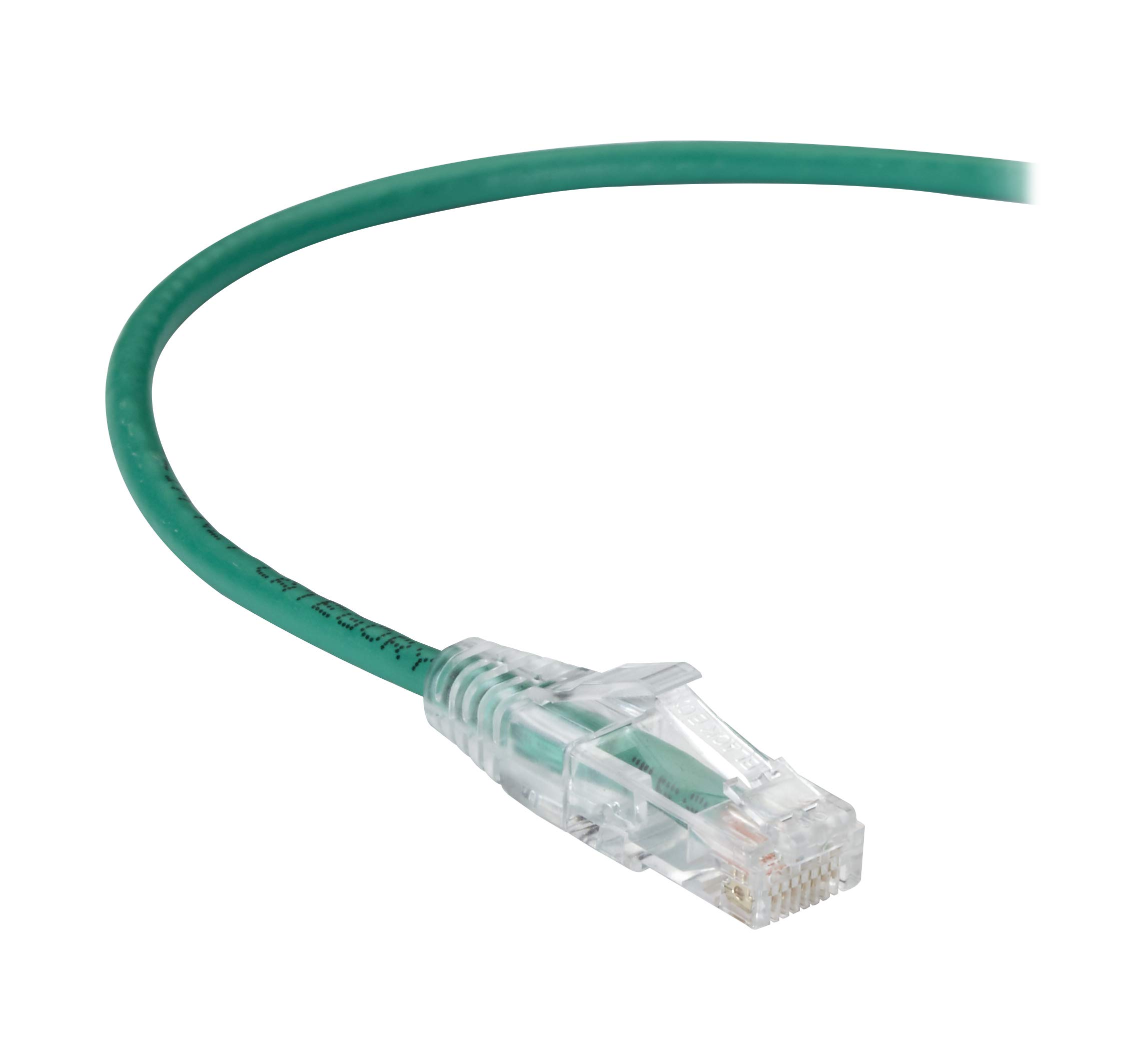 Black Box Slim-Net Cat.6a Patch UTP Network Cable - 7 ft, Green