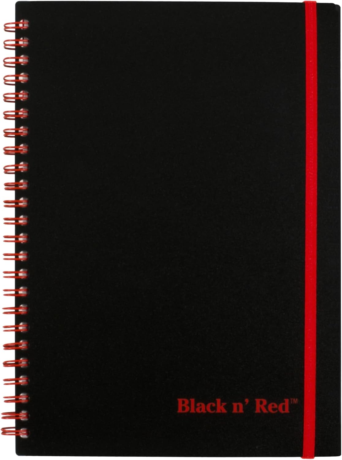 Black n' Red Notebook, Business Journal, Optik Paper, Wirebound, 70 Sheets, Ruled, SCRIBZEE-compatible