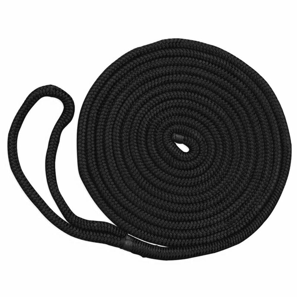 New England Ropes 5/8" Double Braid Dock Line - Black - 25'