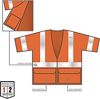 ERGODYNE GloWear Class 3 High Visibility Safety Vest with Sleeves