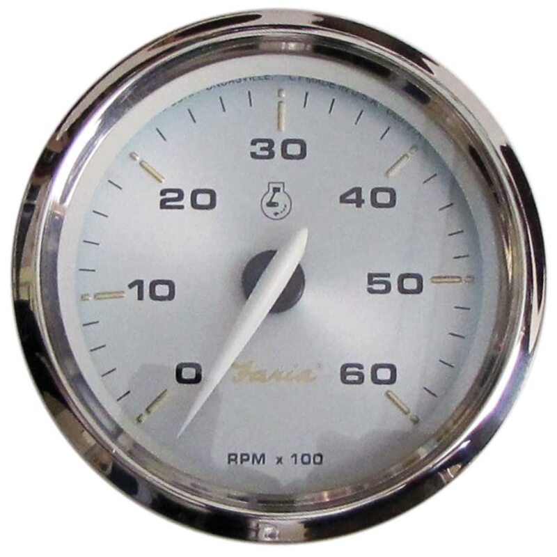 Faria Kronos 4" Tachometer - 6,000 RPM (Gas - Inboard & I/O)