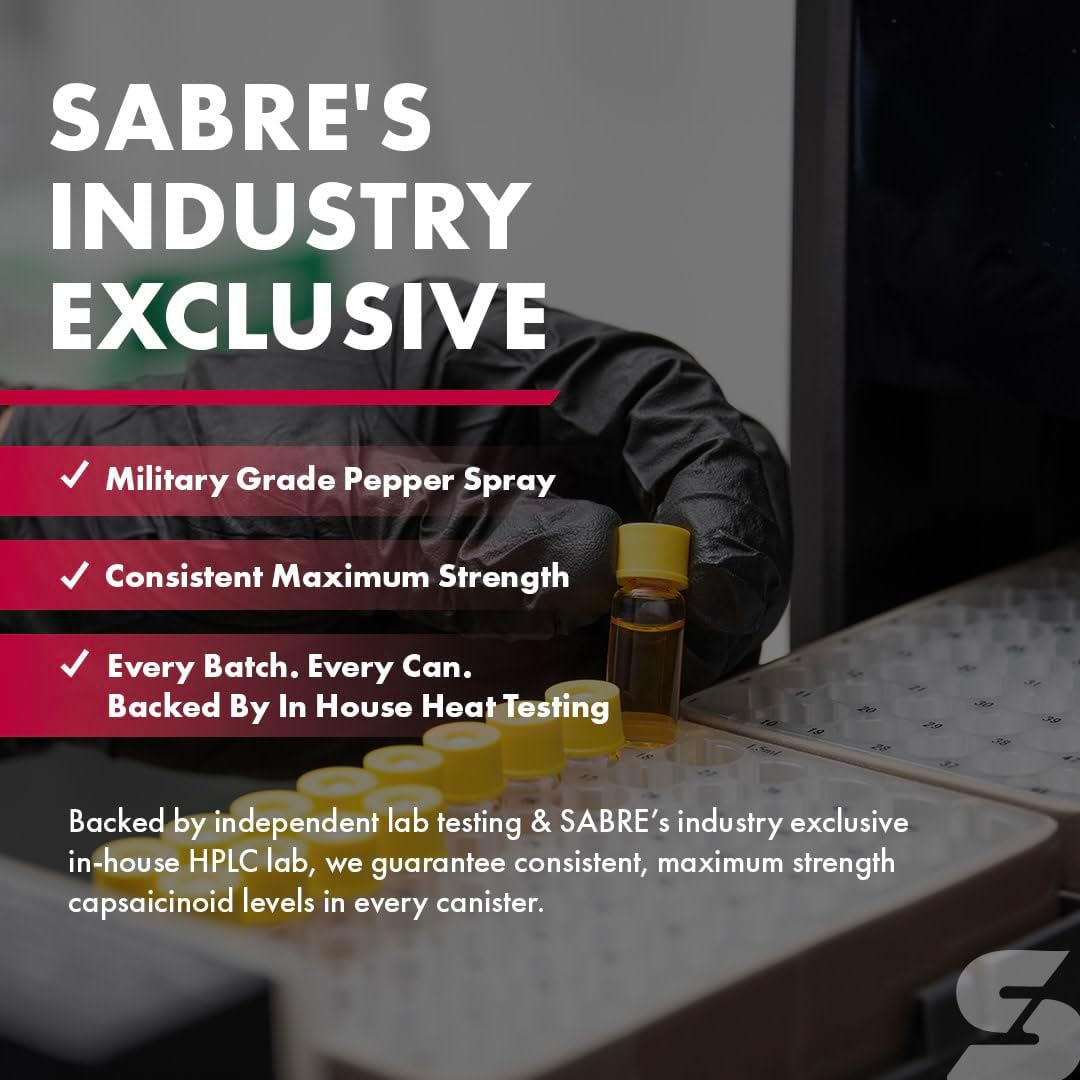 SABRE Crossfire Pepper Gel, Deploys At Any Angle, Maximizes Target Acquisition Against Multiple Threats