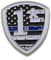 THIN BLUE LINE Enamel Lapel and Uniform Bar Pins