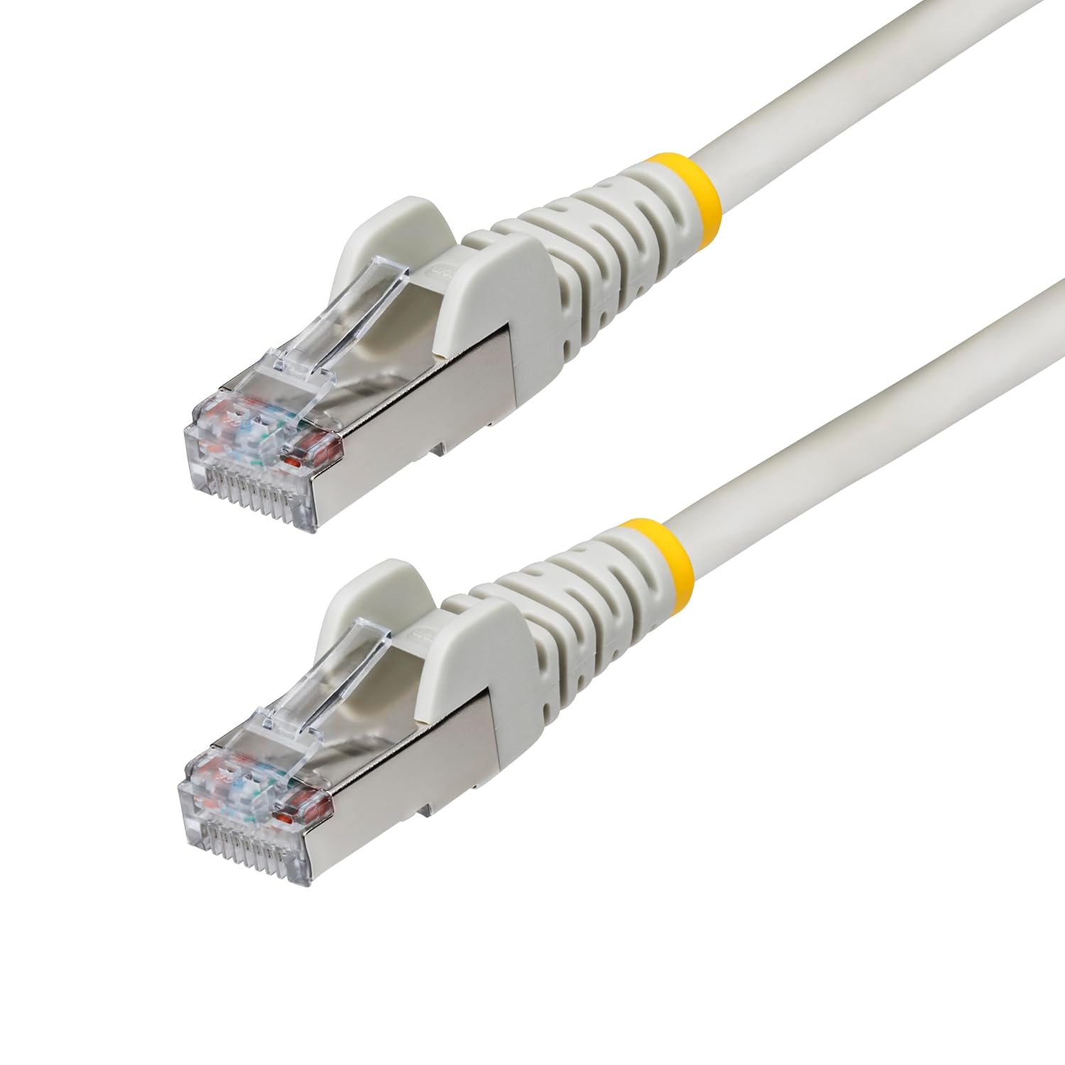 StarTech.com 6in Gray CAT6a Ethernet Cable, Snagless RJ45, 10GbE, 100W PoE++, S/FTP, 500MHz, 27AWG Pure Bare Copper, LSZH