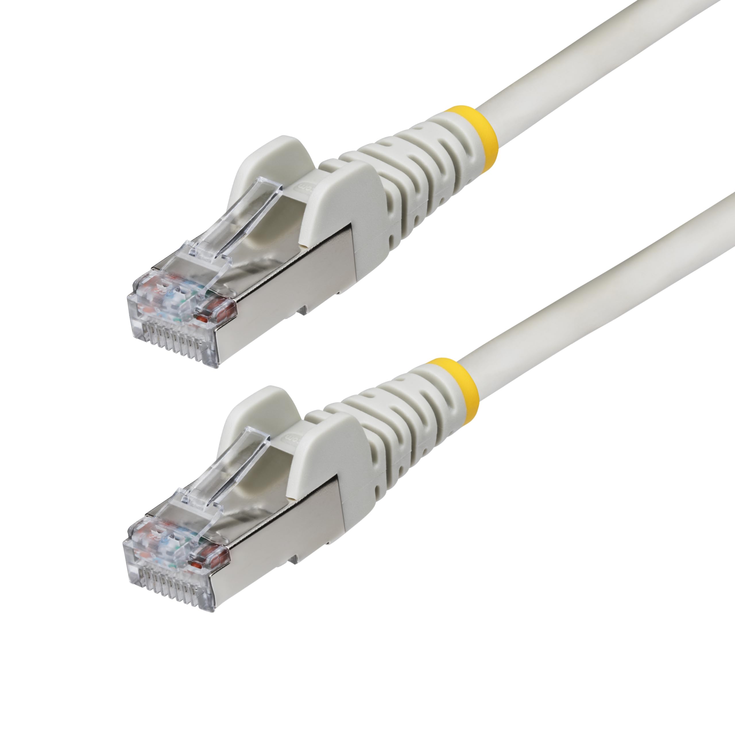 StarTech.com 6in Gray CAT6a Ethernet Cable, Snagless RJ45, 10GbE, 100W PoE++, S/FTP, 500MHz, 27AWG Pure Bare Copper, LSZH