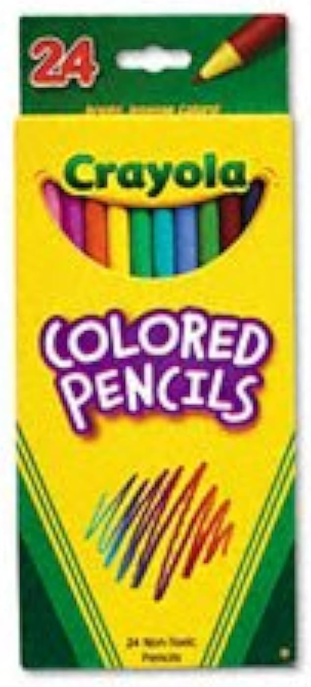 Crayola Colored Pencils, Assorted Colors, Box Of 24 Color Pencils