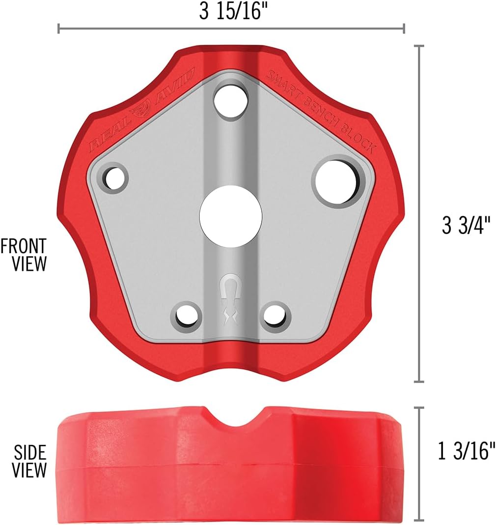 Real Avid Smart Bench Block - Universal Armorers Block Made with Non-Marring Materials, Non-Slip Bench Block For Glock, 1911 & Other Guns