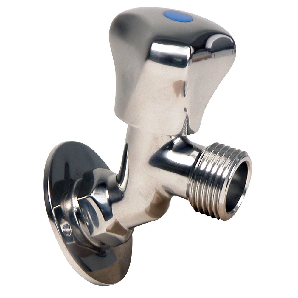 Whitecap P-2456, 3/4" GHT x 1/2" IPT Raw Water Washdown Sillcock, Stainless Steel