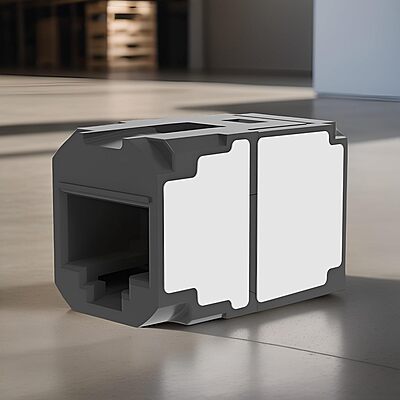 Panduit CC6X88BL Mini-com CAT6A 10Gig Rj45 8P8C Coupler Module