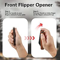 SENCUT Bronte Folding Pocket Knife with Front Flipper, 3.38 Inch 9Cr18MoV Reverse Tanto Blade