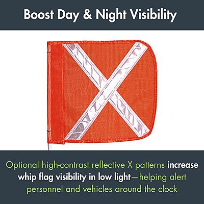 CHECKERS Replacement Warning Whip Safety Flag