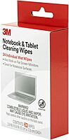 3M Notebook Screen Cleaning Wipes, 3.9 x 6.9 Inches (CL630), White, 24 individual wet wipes (Packaging may vary)