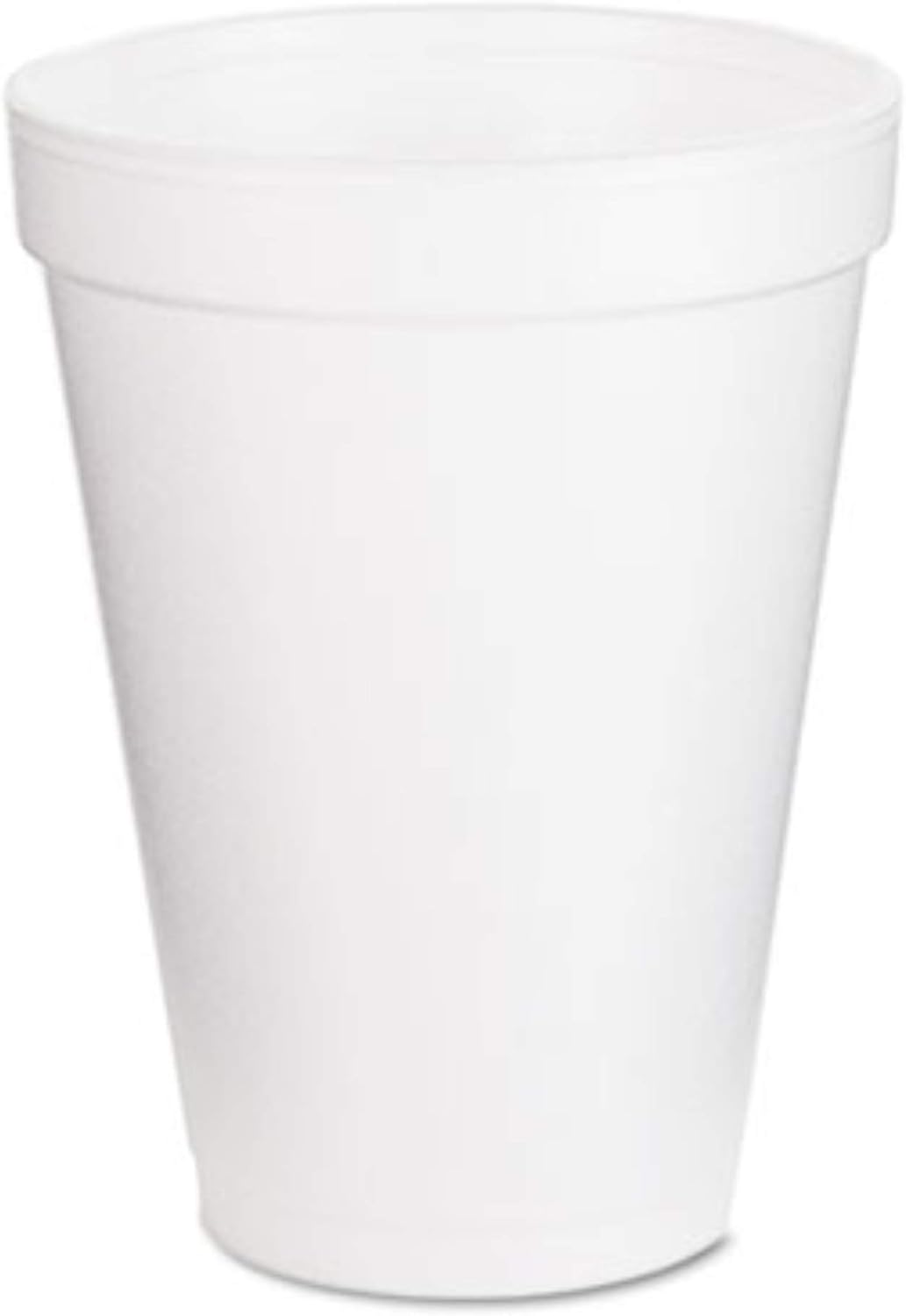 Dart Disposable Insulated Drinking Cup White Styrofoam 12 oz. 25 Ct 12J12