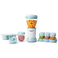 NutriBullet NBY-50100 Baby Complete Food-Making System, 32-Oz, White, Blue, Clear 32-oz.
