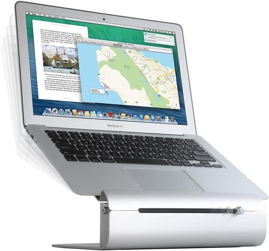 Rain Design iLevel2 Adjustable Height Laptop Stand - iLevel 2 Is A Dynamic Stand With A Unique Height Adjustment Slider On