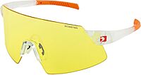 Bobster® Cadence Cycling Sunglass, Matte Clear/Orange Frame, Smoke Black Red Revo, Yellow & Clear Lens