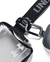 Under Armour Unisex-Adult Loudon Clear Crossbody Waist Bag, (960) Clear/Black/White
