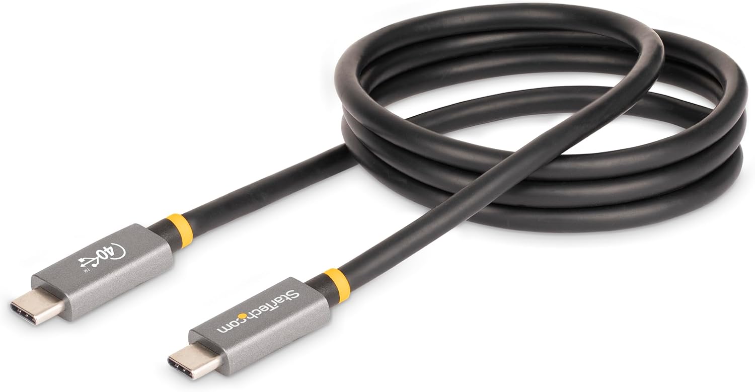3ft [1m] USB4 Cable, USB-IF Certified USB-C Cable, 40 Gbps, 100W, 8K 60Hz, Compatible w/Thunderbolt 4/3/USB 3.2, USB Type-C