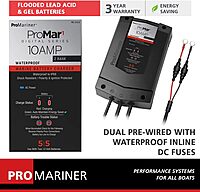 ProMariner ProMar1 DS Digital - 10 Amp - 2 Bank Charger