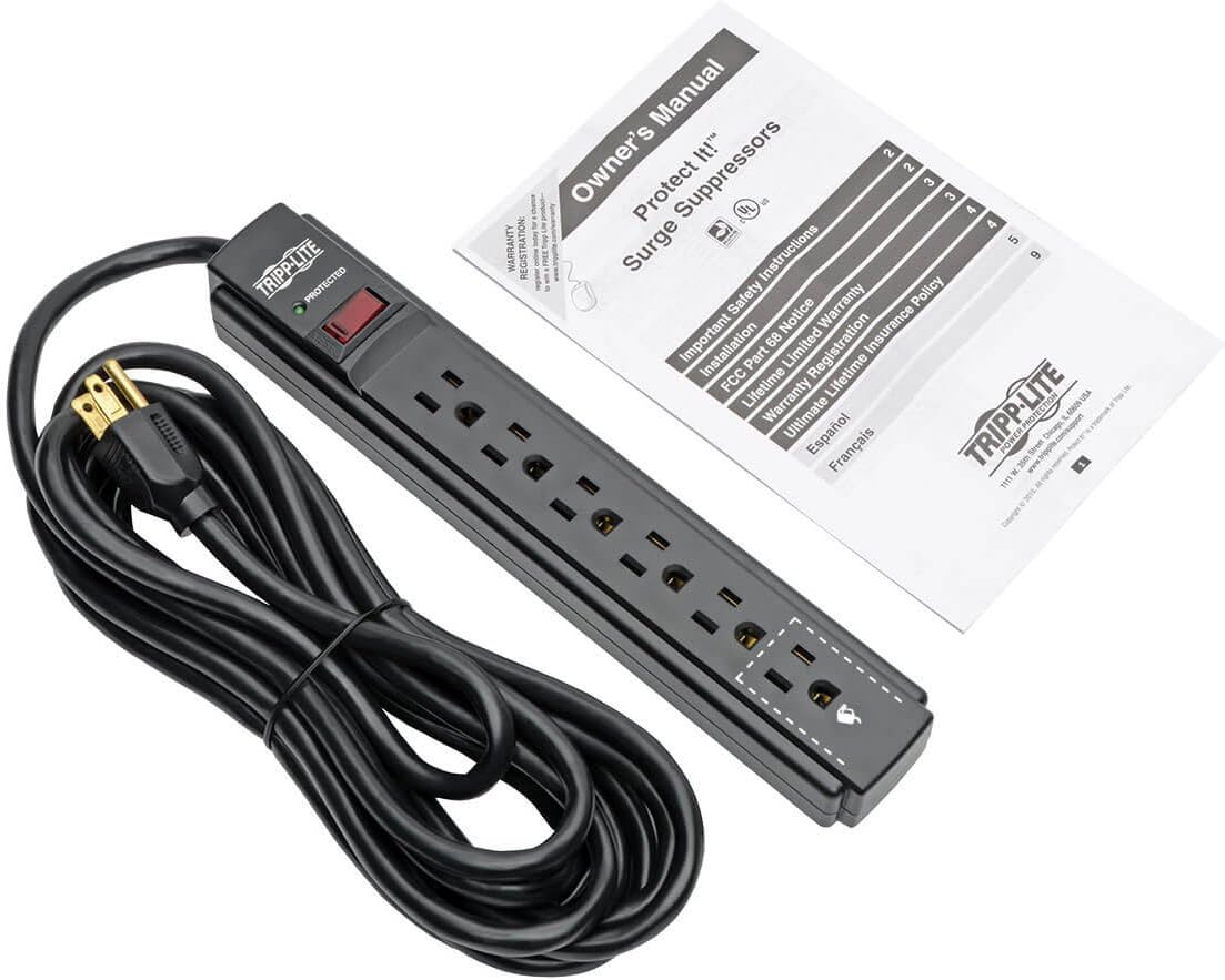 TRIPP LITE Protect It! 6-Outlet Surge Protector Power Strip