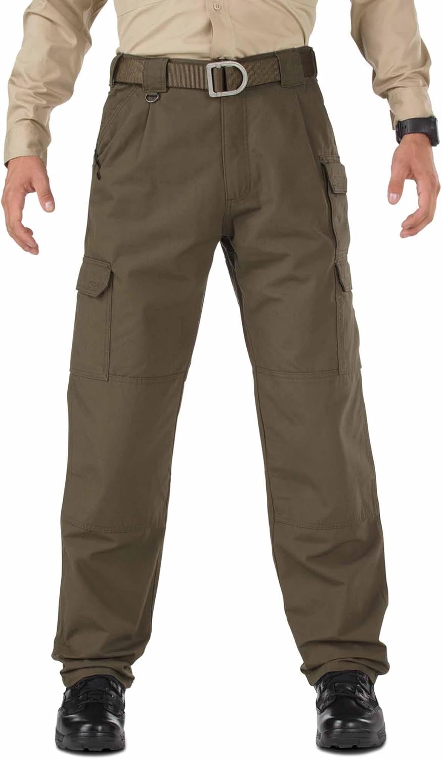 5.11 Tactical Men's Cargo Work Pants, Regular Fit, 100% Cotton Canvas, 7 Pockets, Style 74251ABR