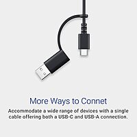 Dell KB525C Wired Collaboration Keyboard - USB-C & USB-A Versatile connectivity, 15 Programmable Shortcuts Keys