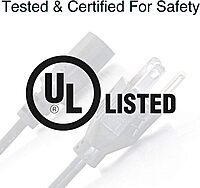 C2G Replacement AC Power Cord NEMA 5-15P to IEC C13 (18 AWG)