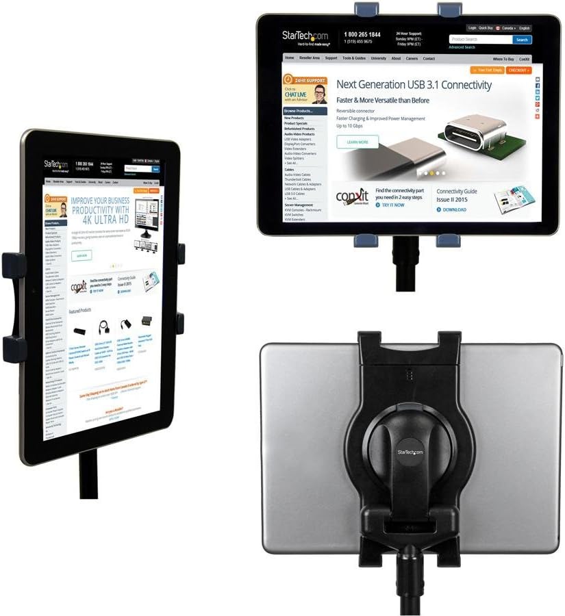 Tablet Floor Stand - Tripod Stand - 7in to 11in Tablets - with Carrying Bag - Height Adjustable - iPad Stand - Tablet Stand