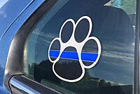 Thin Line Tactical Thin Blue Line Vinyl Sticker Decal
