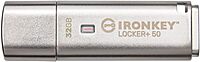Kingston IronKey Locker+ 50 32GB Encrypted USB Flash Drive | USB 3.2 Gen 1 | XTS-AES Protection | Multi-Password Security