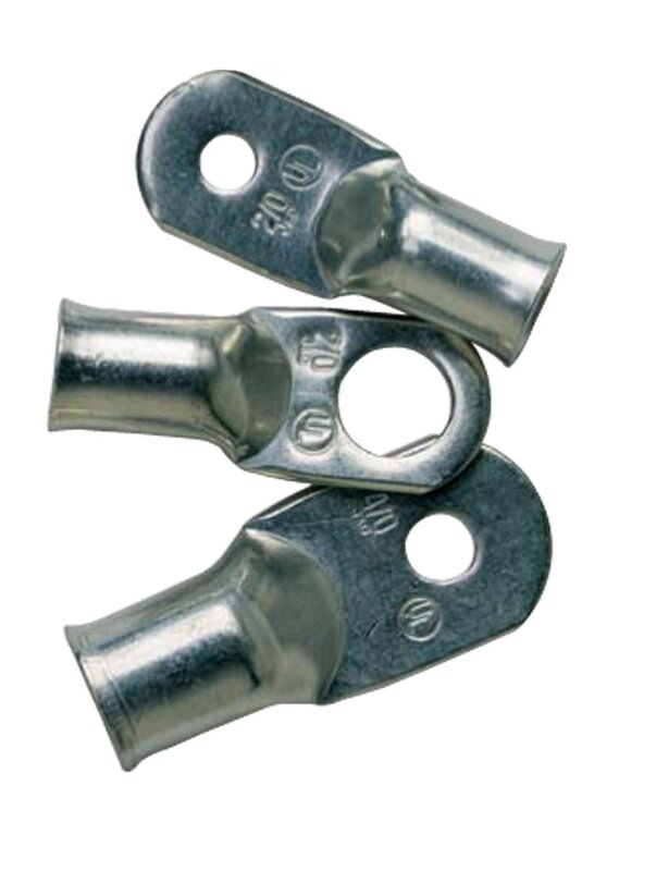 ANCOR MARINE GRADE 242247 Electrical Heavy Duty Tinned Copper Lugs (6-Gauge, Size 1/2 Screw, 10-Pack)