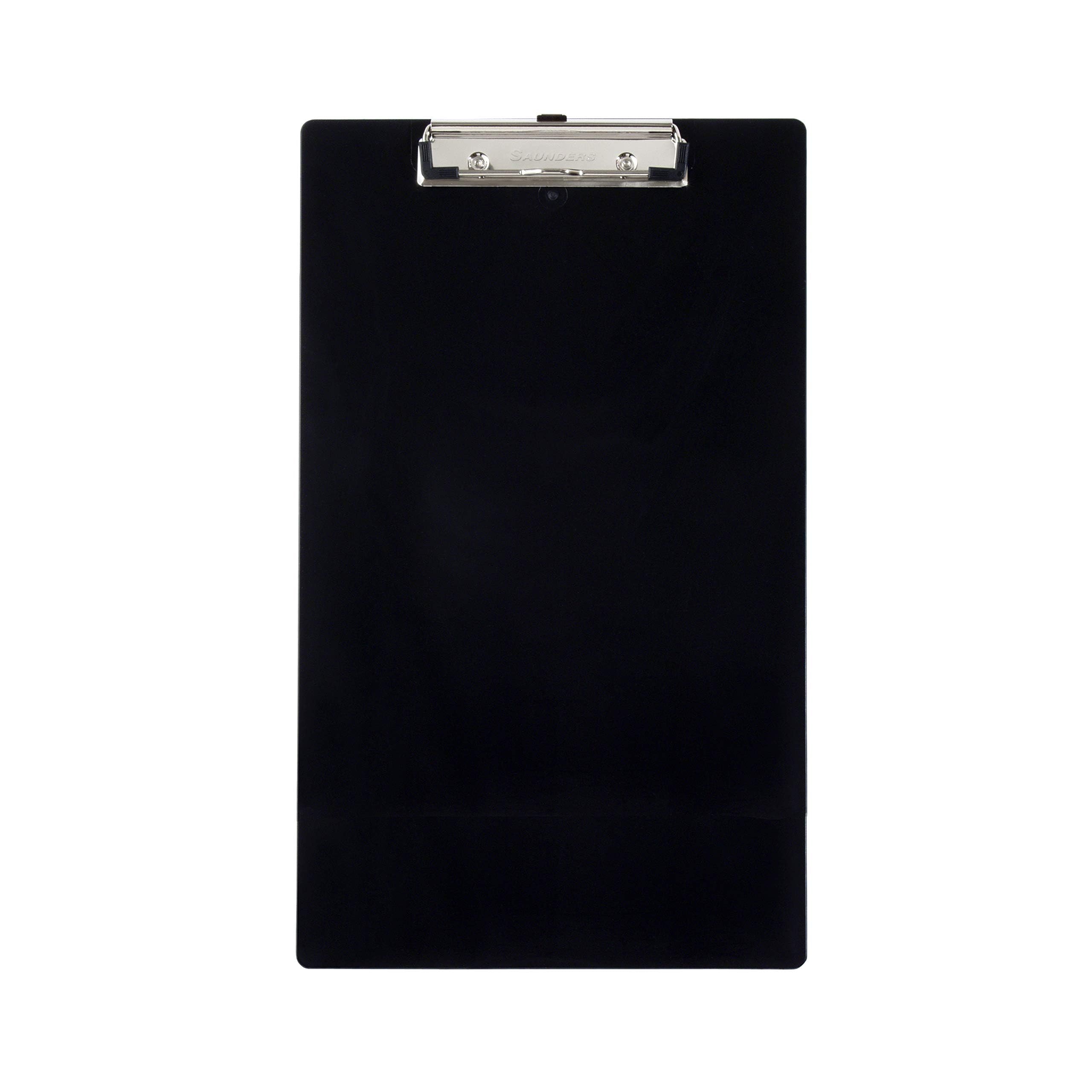 Saunders Recycled Plastic Legal Clipboard - Black, Low Profile Clip