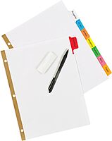 Avery Big Tab Write & Erase Dividers for 3 Ring Binders, 8-Tab Set, Multicolor Divider Tabs, 1 Set of Binder Dividers, Great for Organizing Projects, Reports, Finances, and More (23079) 1 Set 8 Tab
