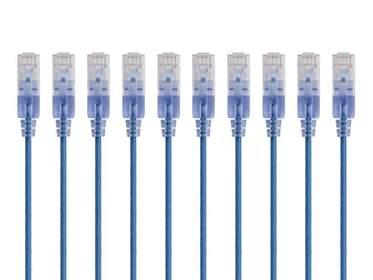 Monoprice SlimRun Cat6A Ethernet Patch Cable - 30AWG UTP Snagless RJ45 10G