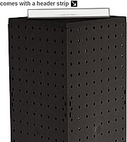 Azar Displays Four-Sided Revolving 8" W x 20" H Counter Pegboard Display with 24 Hooks