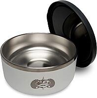 TOADFISH Non-Tipping Dog Bowl - Double-Walled Stainless Steel with SmartGrip